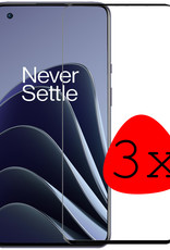 BASEY. Screenprotector Geschikt voor OnePlus 10 Pro Screenprotector Beschermglas Full Cover - Screenprotector Geschikt voor OnePlus 10 Pro Screen Protector Full Cover - 3 Stuks