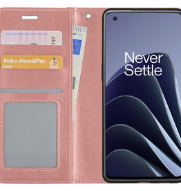 BASEY. BASEY. OnePlus 10 Pro Hoesje Bookcase - Rose Goud