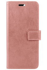 BASEY. Hoes Geschikt voor OnePlus 10 Pro Hoesje Bookcase Hoes Flip Case Book Cover - Hoesje Geschikt voor OnePlus 10 Pro Hoes Book Case Hoesje - Rosé goud