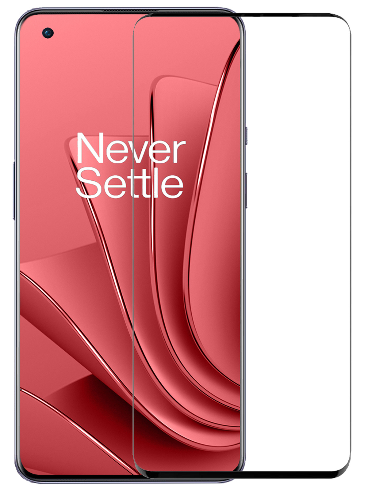 NoXx Screenprotector Geschikt voor OnePlus 10 Pro Screenprotector Tempered Glass Gehard Glas Full Cover