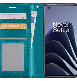 BASEY. BASEY. OnePlus 10 Pro Hoesje Bookcase - Turquoise