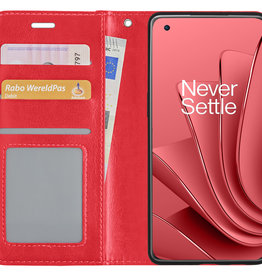 NoXx NoXx OnePlus 10 Pro Hoesje Bookcase - Rood