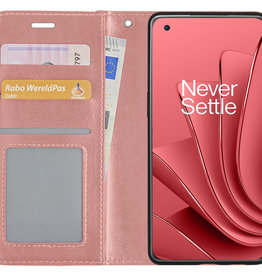 NoXx NoXx OnePlus 10 Pro Hoesje Bookcase - Rose Goud