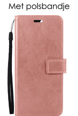 NoXx OnePlus 10 Pro Hoesje Bookcase Flip Cover Book Case - Rosé Goud