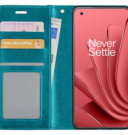 NoXx NoXx OnePlus 10 Pro Hoesje Bookcase - Turquoise