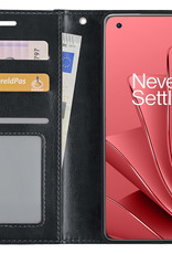 NoXx OnePlus 10 Pro Hoesje Bookcase Flip Cover Book Case - Zwart