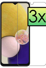 NoXx Screenprotector Geschikt voor Samsung A13 5G Screenprotector Tempered Glass Gehard Glas Beschermglas - 3x