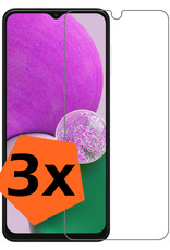 Nomfy Screenprotector Geschikt voor Samsung A13 5G Screenprotector Bescherm Glas Tempered Glass - Screenprotector Geschikt voor Samsung Galaxy A13 5G Screen Protector - 3 PACK