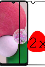 BASEY. Screenprotector Geschikt voor Samsung A13 5G Screenprotector Beschermglas Full Cover - Screenprotector Geschikt voor Samsung Galaxy A13 5G Screen Protector Full Cover - 2 Stuks