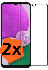 Nomfy Screenprotector Geschikt voor Samsung A13 5G Screenprotector Bescherm Glas - Screenprotector Geschikt voor Samsung Galaxy A13 5G Screen Protector Tempered Glass Full Screen Full Cover - 2 PACK