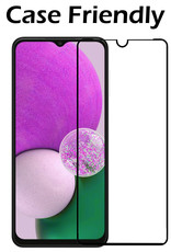 Nomfy Screenprotector Geschikt voor Samsung A13 5G Screenprotector Bescherm Glas - Screenprotector Geschikt voor Samsung Galaxy A13 5G Screen Protector Tempered Glass Full Screen Full Cover - 2 PACK