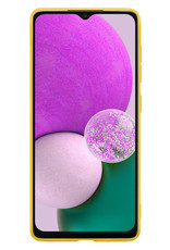 Nomfy Hoesje Geschikt voor Samsung A13 5G Hoesje Siliconen Cover Case - Hoes Geschikt voor Samsung Galaxy A13 5G Hoes Back Case - Geel