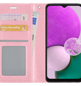 Nomfy Nomfy Samsung Galaxy A13 5G Hoesje Bookcase - Lichtroze