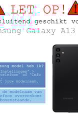 BASEY. Hoes Geschikt voor Samsung A13 5G Hoesje Siliconen Back Cover Case Met Screenprotector - Hoesje Geschikt voor Samsung Galaxy A13 5G Hoes Cover Hoesje - Groen