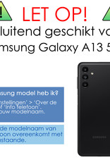 NoXx Hoes Geschikt voor Samsung A13 5G Hoesje Cover Siliconen Back Case Hoes - Geel