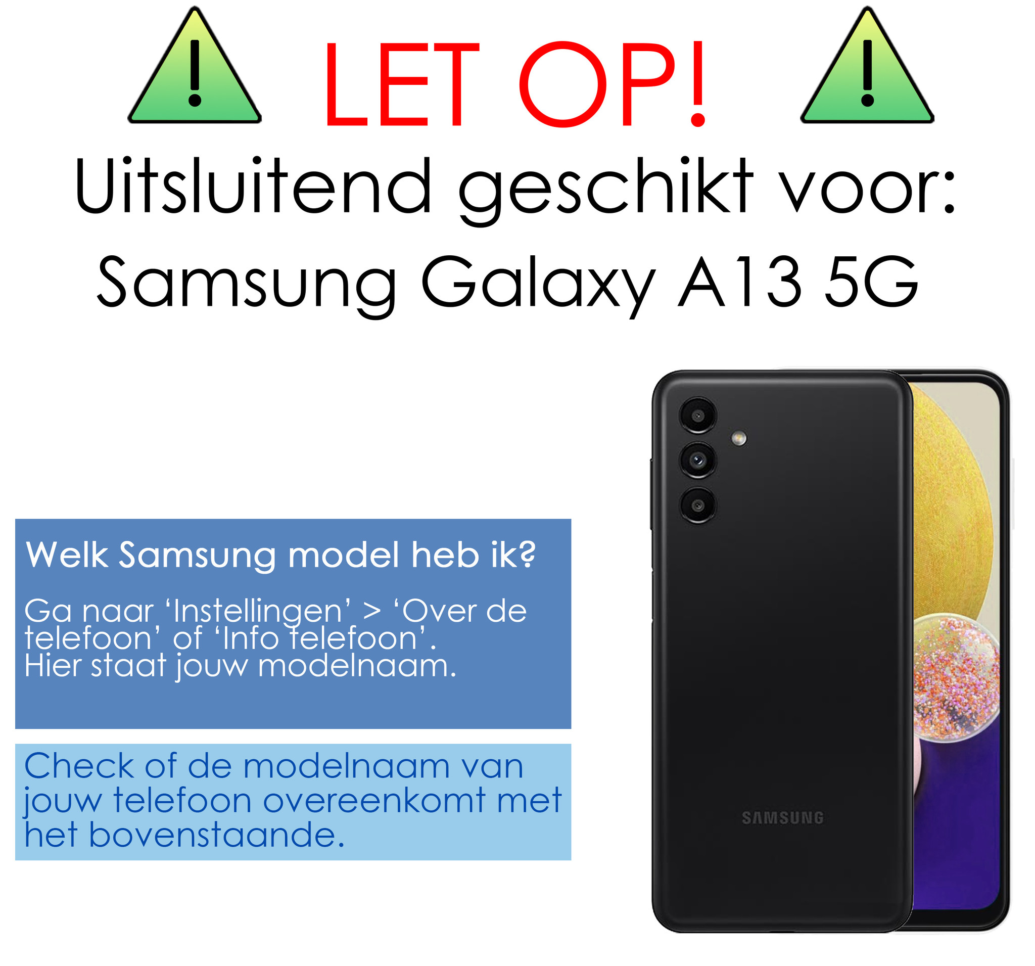 NoXx Hoes Geschikt voor Samsung A13 5G Hoesje Cover Siliconen Back Case Hoes - Geel