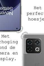 OnePlus 10 Pro Hoesje Shock Proof Met Screenprotector Tempered Glass - OnePlus 10 Pro Screen Protector Beschermglas Hoes Shockproof - Transparant