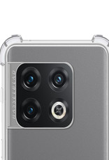 NoXx Hoes Geschikt voor OnePlus 10 Pro Hoesje Siliconen Cover Shock Proof Back Case Shockproof Hoes Met 2x Screenprotector - Transparant