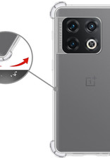 OnePlus 10 Pro Hoesje Shockproof Met Screenprotector - OnePlus 10 Pro Screen Protector Tempered Glass - OnePlus 10 Pro Transparant Transparant Shock Proof Met Beschermglas