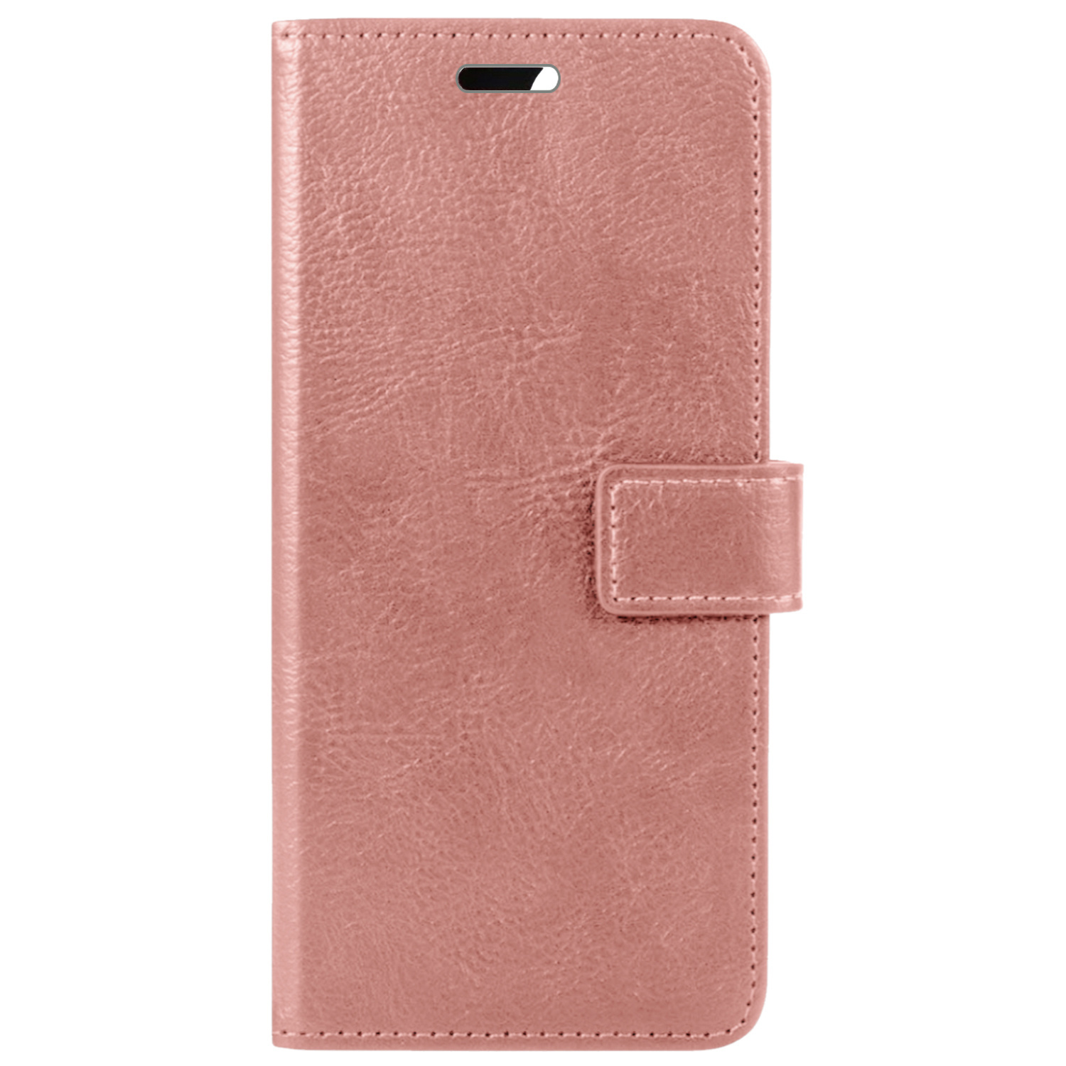 BASEY. Hoes Geschikt voor OnePlus 10 Pro Hoesje Bookcase Hoes Flip Case Book Cover Met 2x Screenprotector - Hoesje Geschikt voor OnePlus 10 Pro Hoes Book Case Hoesje - Rosé goud
