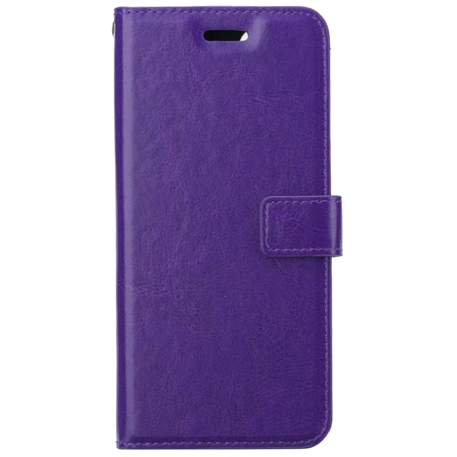 NoXx Hoes Geschikt voor OnePlus 10 Pro Hoesje Book Case Hoes Flip Cover Wallet Bookcase Met Screenprotector - Paars