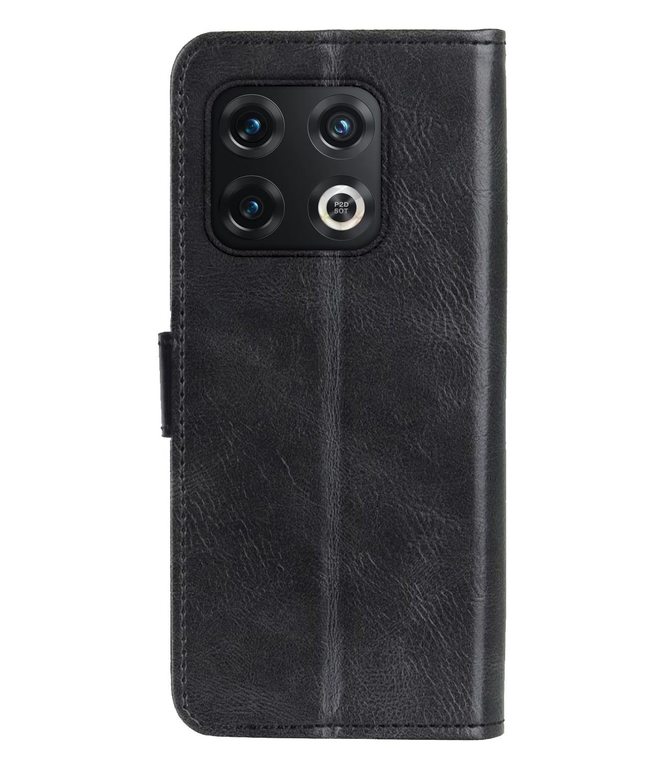 NoXx Hoes Geschikt voor OnePlus 10 Pro Hoesje Book Case Hoes Flip Cover Wallet Bookcase Met Screenprotector - Zwart