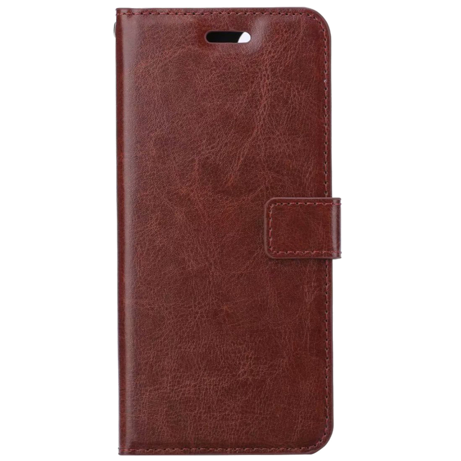 NoXx Hoes Geschikt voor OnePlus 10 Pro Hoesje Book Case Hoes Flip Cover Wallet Bookcase Met 2x Screenprotector - Bruin