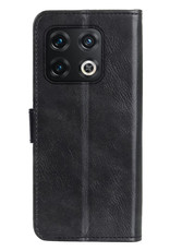 OnePlus 10 Pro Hoesje Bookcase Flip Cover Book Case Met 2x Screenprotector - Zwart