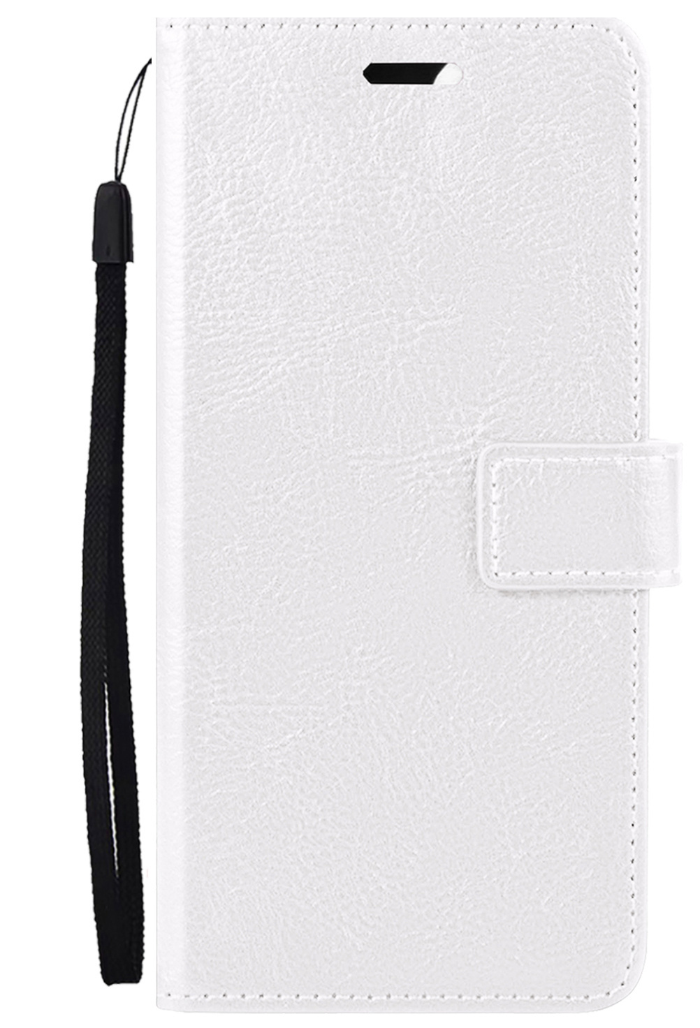 Nomfy Hoesje Geschikt voor OnePlus 10 Pro Hoes Bookcase Flipcase Book Cover Met Screenprotector - Hoes Geschikt voor OnePlus 10 Pro Hoesje Book Case - Wit