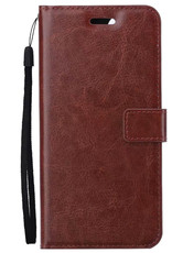 Nomfy Hoesje Geschikt voor OnePlus 10 Pro Hoes Bookcase Flipcase Book Cover Met 2x Screenprotector - Hoes Geschikt voor OnePlus 10 Pro Hoesje Book Case - Bruin