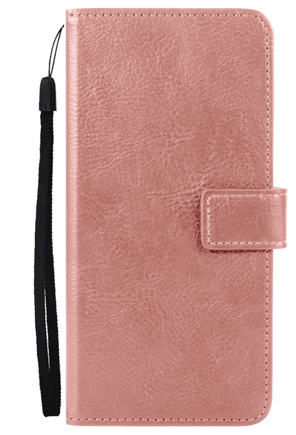 Nomfy Hoesje Geschikt voor OnePlus 10 Pro Hoes Bookcase Flipcase Book Cover Met 2x Screenprotector - Hoes Geschikt voor OnePlus 10 Pro Hoesje Book Case - Rosé goud