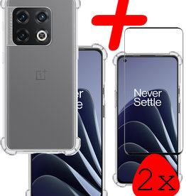 BASEY. BASEY. OnePlus 10 Pro Hoesje Shockproof Met 2x Screenprotector