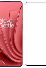 Hoes Geschikt voor OnePlus 10 Pro Hoesje Book Case Hoes Flip Cover Wallet Bookcase Met Screenprotector - Lichtroze