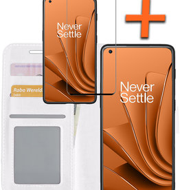 Nomfy Nomfy OnePlus 10 Pro Hoesje Bookcase Wit Met Screenprotector