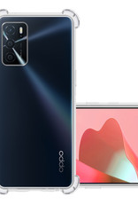 NoXx Hoes Geschikt voor OPPO A16 Hoesje Siliconen Cover Shock Proof Back Case Shockproof Hoes - Transparant