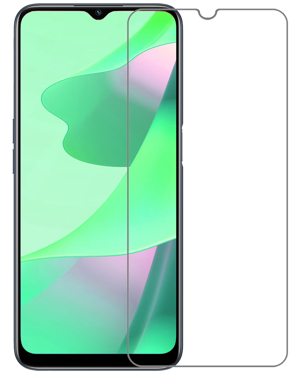 BASEY. Screenprotector Geschikt voor OPPO A16 Screenprotector Tempered Glass - Screenprotector Geschikt voor OPPO A16 Beschermglas Screen Protector Glas