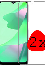 BASEY. Screenprotector Geschikt voor OPPO A16 Screenprotector Tempered Glass - Screenprotector Geschikt voor OPPO A16 Beschermglas Screen Protector Glas - 2 Stuks