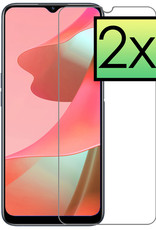 NoXx Screenprotector Geschikt voor OPPO A16 Screenprotector Tempered Glass Gehard Glas Beschermglas - 2x