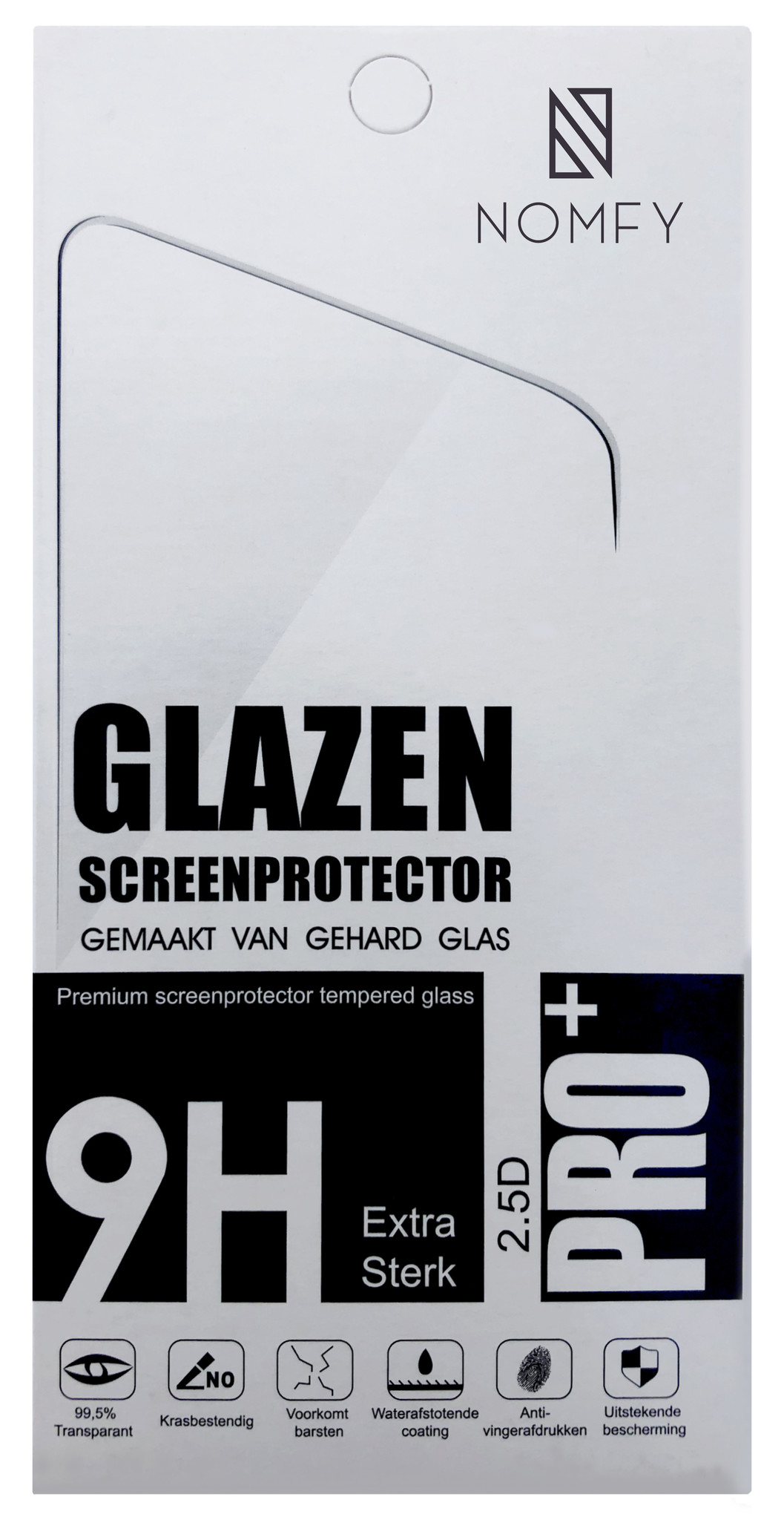 Nomfy Screenprotector Geschikt voor OPPO A16 Screenprotector Bescherm Glas Tempered Glass - Screenprotector Geschikt voor OPPO A16 Screen Protector