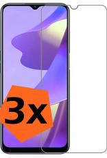 Nomfy Screenprotector Geschikt voor OPPO A16 Screenprotector Bescherm Glas Tempered Glass - Screenprotector Geschikt voor OPPO A16 Screen Protector - 3 PACK