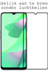 BASEY. OPPO A16 Screenprotector 3D Tempered Glass - OPPO A16 Beschermglas Full Cover - OPPO A16 Screen Protector 3D 2 Stuks