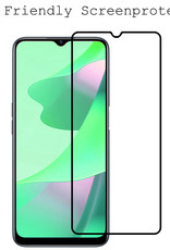 BASEY. OPPO A16 Screenprotector 3D Tempered Glass - OPPO A16 Beschermglas Full Cover - OPPO A16 Screen Protector 3D 3 Stuks