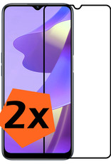 Nomfy Screenprotector Geschikt voor OPPO A16 Screenprotector Bescherm Glas - Screenprotector Geschikt voor OPPO A16 Screen Protector Tempered Glass Full Screen Full Cover - 2 PACK