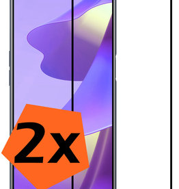 Nomfy Nomfy OPPO A16 Screenprotector Glas Full Cover - 2 PACK