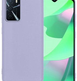 BASEY. BASEY. OPPO A16 Hoesje Siliconen - Lila