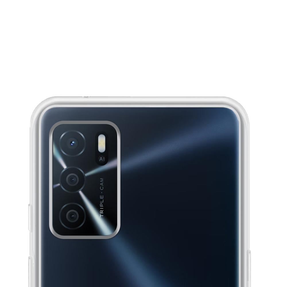 NoXx Hoes Geschikt voor OPPO A16 Hoesje Cover Siliconen Back Case Hoes - Transparant