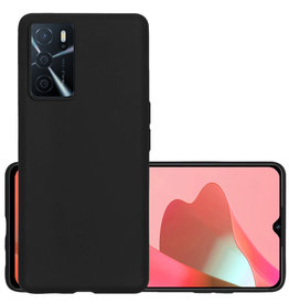 NoXx NoXx OPPO A16 Hoesje Siliconen - Zwart