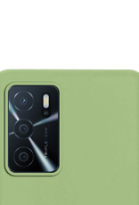 NoXx OPPO A16 Hoesje Back Cover Siliconen Case Hoes - Groen - 2x