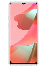 NoXx Hoes Geschikt voor OPPO A16 Hoesje Cover Siliconen Back Case Hoes - Transparant - 2x