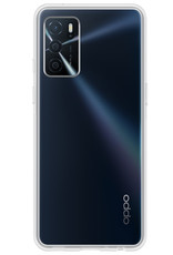 NoXx Hoes Geschikt voor OPPO A16 Hoesje Cover Siliconen Back Case Hoes - Transparant - 2x